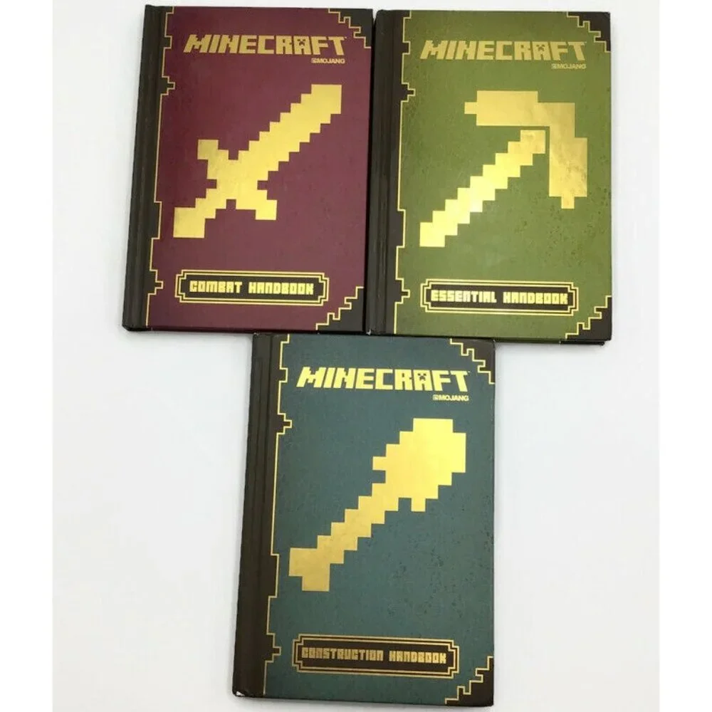 Minecraft Gaming Books Lot 10 Guides & Handbooks Mojang Builds Hardcover